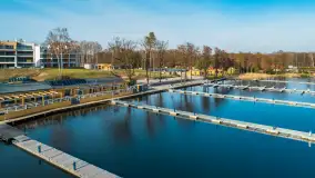 Mazury z drona przy jeziorze Kisajno, luty 2024 r. - zdjęcie 21