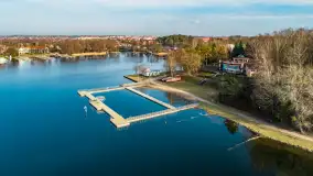 Mazury z drona przy jeziorze Kisajno, luty 2024 r. - zdjęcie 27