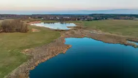 Zachód słońca nad stawami w Martianach, marzec 2024 r. - zdjęcie 29