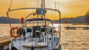 Wschód słońca nad jeziorem Kisajno, port AWF - zdjęcie 25