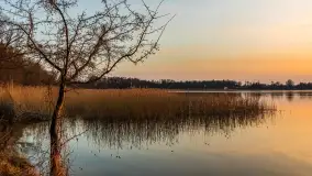 Zachód słońca nad jeziorem Tajty, marzec 2024 r. - zdjęcie 9