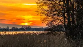 Zachód słońca nad jeziorem Tajty, marzec 2024 r. - zdjęcie 6