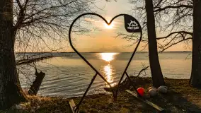 Jezioro Dargin przed zachodem słońca, marzec 2024 r. - zdjęcie 27