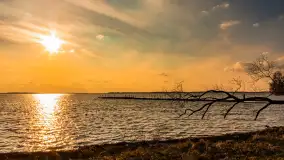 Jezioro Dargin przed zachodem słońca, marzec 2024 r. - zdjęcie 49