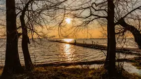 Jezioro Dargin przed zachodem słońca, marzec 2024 r. - zdjęcie 14