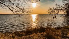 Jezioro Dargin przed zachodem słońca, marzec 2024 r. - zdjęcie 43