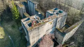 Śluza Leśniewo Górne na zdjęciach z drona, marzec 2024 r. - zdjęcie 11