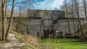 Śluza Leśniewo Górne na wiosennych ujęciach, marzec 2024 r. - zdjęcie 1