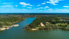 Ruciane-Nida, jezioro Nidzkie i OW Wodnik, wiosennie z drona - zdjęcie 3