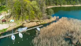 Ruciane-Nida, jezioro Nidzkie i OW Wodnik, wiosennie z drona - zdjęcie 26