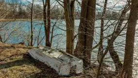 Jezioro Ublik Wielki i połączenie z Ublikiem Małym, marzec 2024 r. - zdjęcie 22