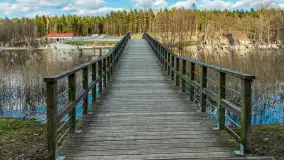 Wiosenny spacer nad jeziorem Wydmińskim, marzec 2024 r. - zdjęcie 3