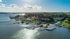 Port Ryn Marina Sośnica z drona, kwiecień 2024 r. - zdjęcie 9