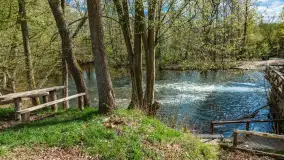 Zabytkowy młyn wodny przy Krutyni, kwiecień 2024 r. - zdjęcie 2