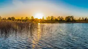 Zachód słońca nad jeziorem Salęt, kwiecień 2024 r. - zdjęcie 32