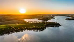 Zachód słońca nad jeziorem Salęt, kwiecień 2024 r. - zdjęcie 22