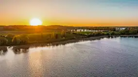 Zachód słońca nad jeziorem Salęt, kwiecień 2024 r. - zdjęcie 44