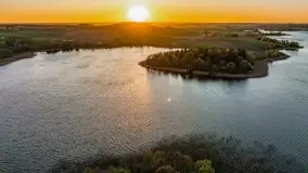 Zachód słońca nad jeziorem Salęt, kwiecień 2024 r. - zdjęcie 42