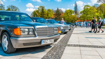 Zlot fanów Mercedesa, Giżycko, kwiecień 2024 r.