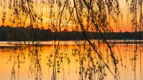 Zachód słońca nad jeziorem Ełckim w Ełku, maj 2024 r. - zdjęcie 28