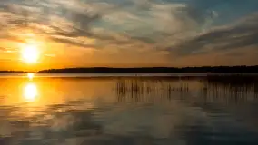 Zachód słońca nad jeziorem Święcajty, kwiecień 2024 r. - zdjęcie 27