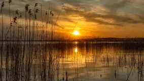 Zachód słońca nad jeziorem Święcajty, kwiecień 2024 r. - zdjęcie 35