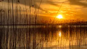 Zachód słońca nad jeziorem Święcajty, kwiecień 2024 r. - zdjęcie 39