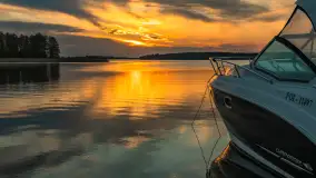 Zachód słońca nad jeziorem Święcajty, kwiecień 2024 r. - zdjęcie 22