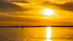 Zachód słońca nad jeziorem Niegocin, kwiecień 2024 r. - zdjęcie 21