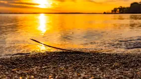 Zachód słońca nad jeziorem Niegocin, kwiecień 2024 r. - zdjęcie 9