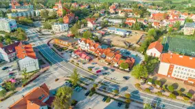 Węgorzewo z lotu ptaka, kwiecień 2024 r. - zdjęcie 12