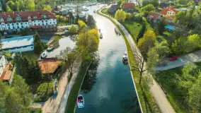 Węgorzewo z lotu ptaka, kwiecień 2024 r. - zdjęcie 11