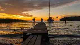 Zachód słońca w przystani Rajcocha, lipiec 2024 r. - zdjęcie 19