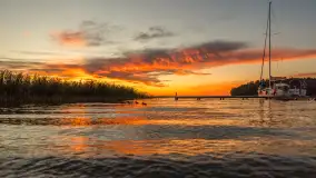 Zachód słońca w przystani Rajcocha, lipiec 2024 r. - zdjęcie 35