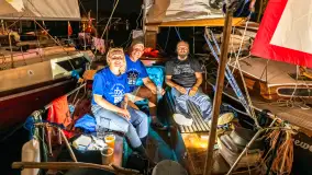 XXV Zlot Klubu Jacht Oldtimer, zdjęcia nocne, sierpień 2024 r. - zdjęcie 23