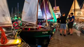 XXV Zlot Klubu Jacht Oldtimer, zdjęcia nocne, sierpień 2024 r. - zdjęcie 24