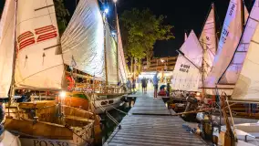 XXV Zlot Klubu Jacht Oldtimer, zdjęcia nocne, sierpień 2024 r. - zdjęcie 19