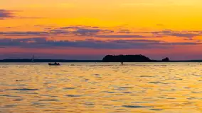 Sierpniony zachód nad jeziorem Dargin 2024 - zdjęcie 16