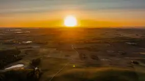 Jezioro Iławki z lotu ptaka o wschodzie słońca, październik 2024 r. - zdjęcie 22