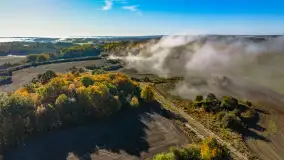 Mgły nad mazurskimi polami i łąkami, październik 2024 r. - zdjęcie 32
