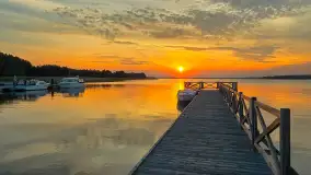 Zachód słońca nad jeziorem Święcajty, Ogonki, wrzesień 2024 r. - zdjęcie 14