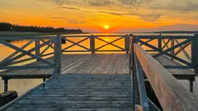 Zachód słońca nad jeziorem Święcajty, Ogonki, wrzesień 2024 r. - zdjęcie 10