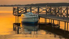 Zachód słońca nad jeziorem Święcajty, Ogonki, wrzesień 2024 r. - zdjęcie 7