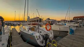 Kilka zdjęć po zachodzie słońca w ekomarinie Giżycko, wrzesień 2024 r. - zdjęcie 3