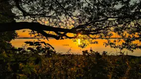 Zachód słońca nad jeziorem Dargin, Dziki Harsz, wrzesień 2024 r. - zdjęcie 2