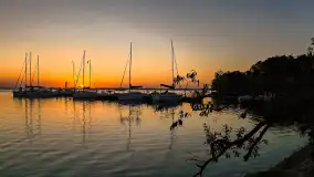 Zachód słońca nad jeziorem Dargin, Dziki Harsz, wrzesień 2024 r. - zdjęcie 4