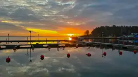 Wschód słońca PTTK Wilkasy, Niegocin, grudzień 2024 r. - zdjęcie 1