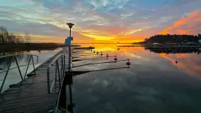 Wschód słońca PTTK Wilkasy, Niegocin, grudzień 2024 r. - zdjęcie 7