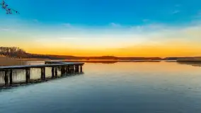 Wschód słońca nad jeziorem Dargin, most Sztynorcki, grudzień 2024 r. - zdjęcie 24