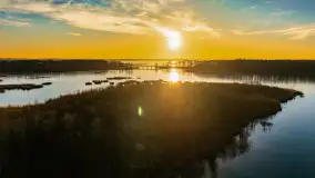 Wschód słońca nad jeziorem Dargin, most Sztynorcki, grudzień 2024 r. - zdjęcie 30